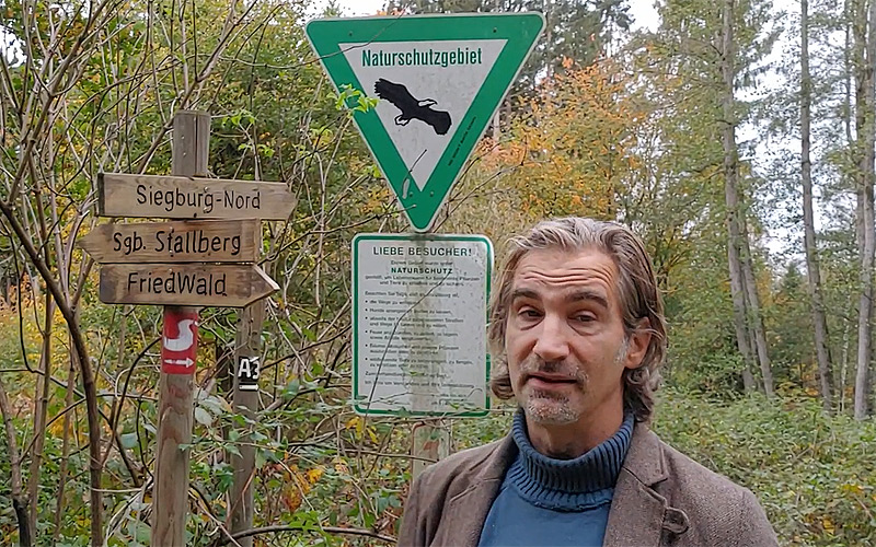 Holger Sticht führt uns digital durch das Projekt-Gebiet im Lohmarer Wald