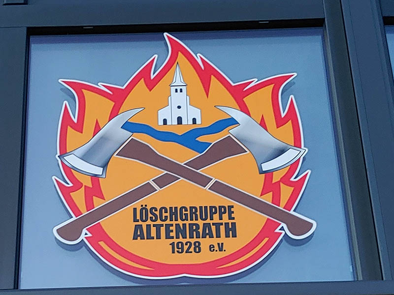 Dank an die Feuerwehr-Löschgruppe Altenrath
